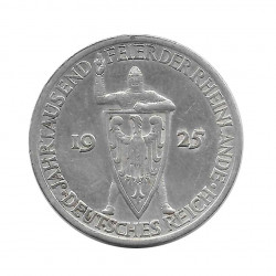 Moneda 3 Reichsmarks Alemanes Milenio Renania A Año 1925 | Numismática Online - Alotcoins