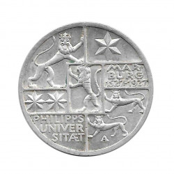 Moneda 3 Reichsmarks Alemanes Universidad Marburgo A Año 1927 | Numismática Online - Alotcoins