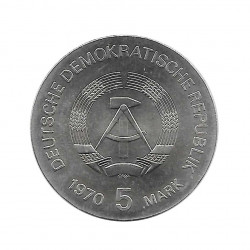 Coin 5 German Marks GDR Wilhelm Röntgen Year 1970 2 | Numismatics Online - Alotcoins