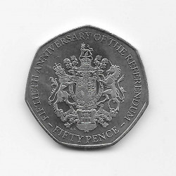 Coin 50 Pence Gibraltar Referendum Year 2017 | Numismatics Online - Alotcoins