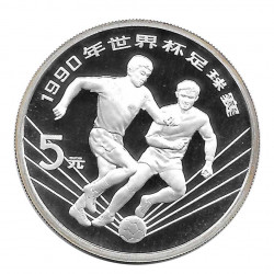 Silbermünze 5 Yuan China Italien Weltmeisterschaft 1990 Jahr 1990 | Numismatik Store - Alotcoins