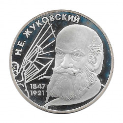 Silbermünze 2 Rubel Russland Mechaniker Schukowski Jahr 1997 | Numismatik Store - Alotcoins