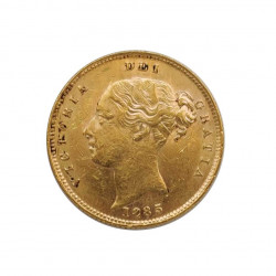 Goldmünze von 1/2 Sovereign Großbritannien Königin Victoria 3,992 g Jahr 1885 Gedenkmünzen | Sammelmünzen - Alotcoins