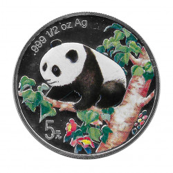Währung China 5 Yuan 1998 Silver Mehrfarbiger Panda Münzen