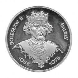 Moneda de plata 200 Zlotys Polonia Bolesław I Chrobry Año 1981 | Monedas de colección - Alotcoins