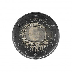 Commemorative Coin 2 Euros Luxembourg EU Flag Year 2015 Uncirculated UNC | Collectible coins - Alotcoins