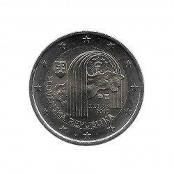 Commemorative Coin 2 Euros Slovak Republic Year 2018 Uncirculated UNC | Collectible coins - Alotcoins