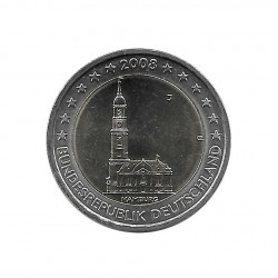 Commemorative Coin 2 Euro Germany St. Michel´s Church Hamburg J Year 2008 Uncirculated UNC | Numismatic shop - Alotcoins