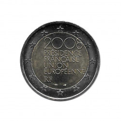 Moneda 2 Euros Conmemorativa Francia Presidencia francesa de la UE Año 2008 Sin circular SC | Monedas de colección - Alotcoins