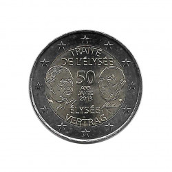 Commemorative Coin 2 Euro France 50th Anniversary Élysée Treaty Year 2013 Uncirculated UNC | Collectible coins - Alotcoins