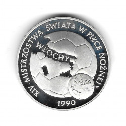 Coin Poland Year 1989 200,000 Zloty Silver Football Ball Soccer Proof PP