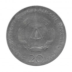 Silbermünze 20 Mark Deutschland DDR Gottfried Jahr 1966 | Numismatik Store - Alotcoins