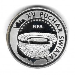 Münze Polen Jahr 1994 1.000 Złote Silber Fußballweltmeisterschaft FIFA Proof PP