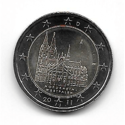 Moneda 2 Euros Alemania Catedral Colonia "A" Año 2011