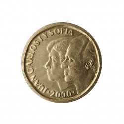 Commemorative Coin 500 Pesetas España Kings Year 2000 UNC | Collectible coins - Alotcoins