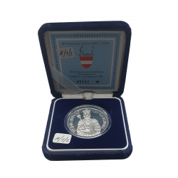 Coin 100 Schilling Austria Rudolf I Year 1991 - ALOTCOINS