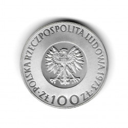 Münze Polen Jahr 1973 100 Złote Kopernikus Silber Proof PP