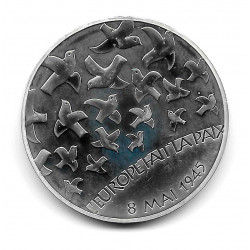 Coin France 1.5 Euro Year 2005 60 Years of Peace "Europe Star" Silver Proof