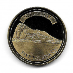 Moneda Gibraltar Año 2011 5 Libras Peñon
